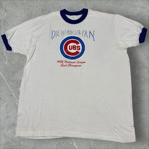 1984 Chicago Cubs Baseball Team National League Champions Blue Ringer T-Shirt